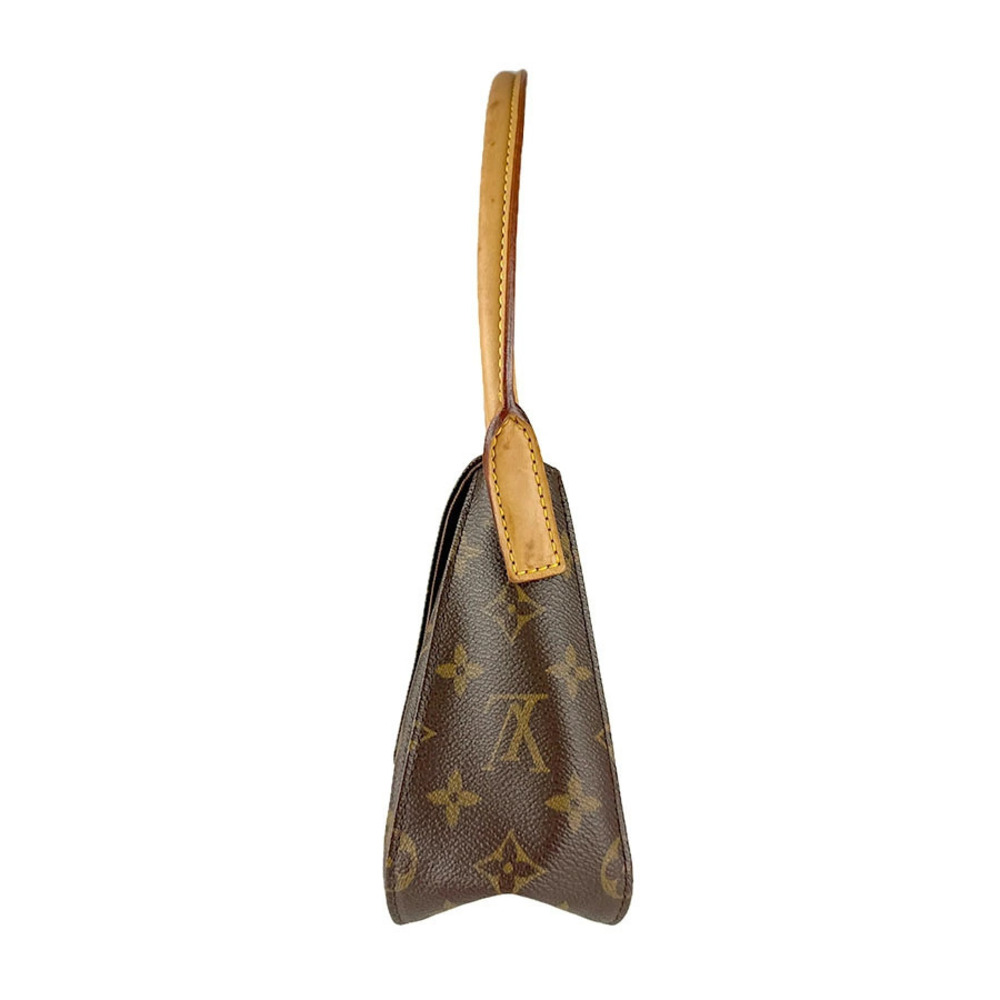 Louis Vuitton Shoulder Looping Bag Monogram Brown Canvas Brown